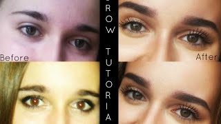 Tutorial For How to Go From Straight Eyebrows to Arched [upl. by Adlei496]