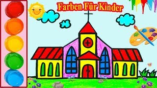 Wie zeichnet man eine Haus schritt für schritt für anfänger amp kinder  Haus Zeichnen  BeBi KidsTV [upl. by Ninnette281]