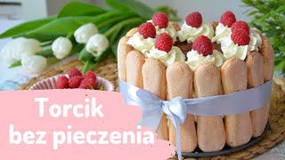 Przepyszny TORT bez pieczenia 🎂❤️ Jak zrobić swój pierwszy tort🍰 [upl. by Dnomde90]