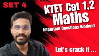 KTET EXAM MATHS QUESTIONS WORKOUT IMPORTANT MATHS QUESTIONS FOR CATEGORY 12 [upl. by Mesics]