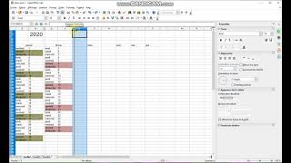 TUTO Faire son calendrier 2021 avec Open Office [upl. by Annais]