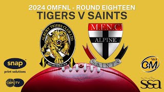 2024 R18  Tigers v Saints [upl. by Zilvia661]