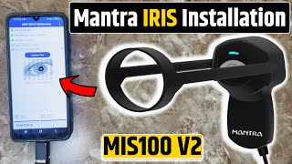 Mantra IRIS MIS100 V2 Mobile installation  Mantra IRIS Ko Phone Me Kaise Use Karen  DigiPay Fino [upl. by Einnok]