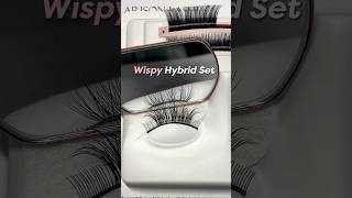 Wispy Hybrid lashextensions Set Tutorial short hybridlashes [upl. by Milburn114]