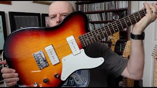 Squier Paranormal Baritone Cabronita Telecaster Sunburst  Demo amp Review [upl. by Ceciley]