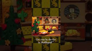 Festive fun in the LEGO® Hogwarts™ Common Rooms – cosy fireplaces ambience and magic details [upl. by Jackson]