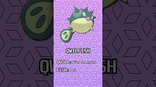 🐡Etimología Pokémon QWILFISH y OVERQWIL🐡 [upl. by Artenal]