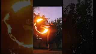 Learning How to bend Fire fireflow fire fireperformer entertainment crazy firebender [upl. by Nial]