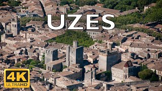 Uzes France 🇫🇷  4K Drone Footage [upl. by Ahselrac7]