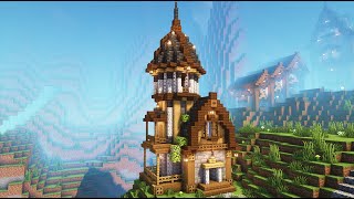 Minecraft  Medieval Tower House  Fletcher House  Minecraft Tutorial [upl. by Holli]