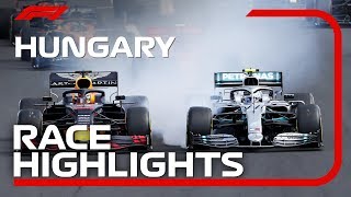 2019 Hungarian Grand Prix Race Highlights [upl. by Aesoh]