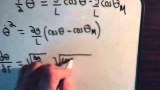 Analytical Mechanics Video  22 Pendulum Equation amp Elliptic Functions  Part 2 [upl. by Mickelson258]