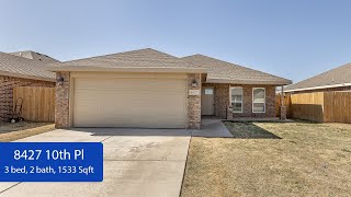 Home For Sale 8427 10th Pl Lubbock TX 79416 [upl. by Nileuqay]