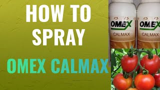 How To Spray Omex Calmax [upl. by Ahsyia347]