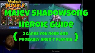 FTP Heroic Maiev Shadowsong Guide Red Quest Clutch Combo To Dominate Early Game  Warcraft Rumble [upl. by Hillery]