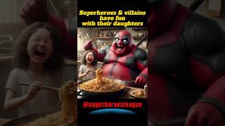 Superheroes amp villains have fun with their daughters 💥 Avengers DC Marvel Character shorts marvel [upl. by Giffy412]