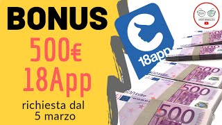 BONUS 500€ 18app 2020 [upl. by Aliac]