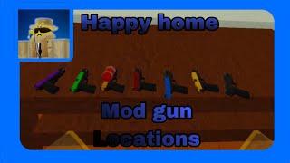 every modded gun location in Happy home Opposer VR [upl. by Nomar150]