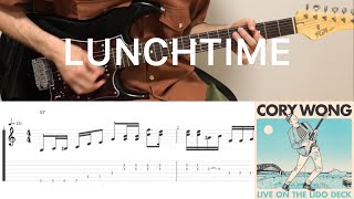 Cory Wong  LUNCHTIME guitar cover with tabs amp chords [upl. by Ainnek745]