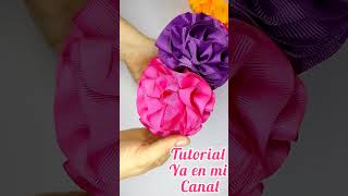 Diadema para catrina flores de listonvideo completo en mi canal [upl. by Bury]