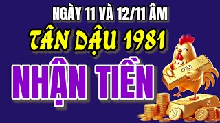 Tân Dậu 1981 Đúng Hai Ngày Vàng 11 Và 12 Tháng 11 Âm Lịch Nhận Lộc Trời Giàu Có Thần Tốc [upl. by Nealon160]