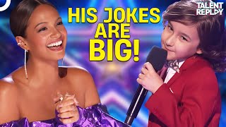 7YearOld JJ Pantano’s Hilarious Roast Leaves Judges Speechless  Americas Got Talent [upl. by Hebe929]