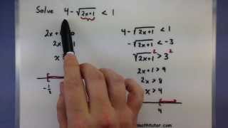 PreCalculus  Solving inequalities with radicals [upl. by Bender]