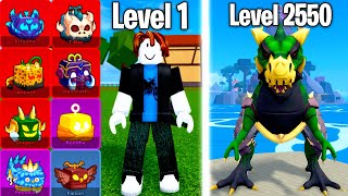 Noob To Max Level With ALL Beast Fruits in Blox Fruits [upl. by Zsuedat]