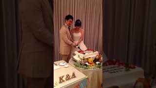 結婚式 ケーキ入刀！ [upl. by Omari]