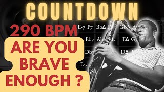 CountDown  JColtrane 290 BPM  Backing Track  Fast swing edition [upl. by Ziguard957]