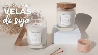 Como hacer velas con cera de soja [upl. by Witt]