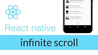 React native infinite scroll using FlatList [upl. by Dnomsad]