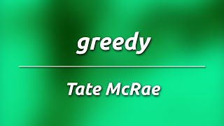 Tate McRae  greedy KaraokeInstrumental [upl. by Ettenrahc130]