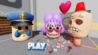 NEW UPDATE  BIG HEAD SIREN COPS FALL IN LOVE MISS ANI TRONS  POLICE BARRYS CRY  robloxedit [upl. by Zwiebel68]