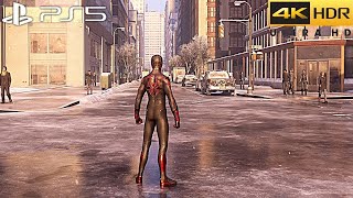 Marvels SpiderMan Miles Morales PS5 4K 60FPS HDR  Ray tracing Gameplay  Full Game [upl. by Hinch]