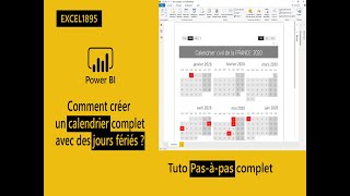 Nouveauté  Comment créer un calendrier complet avec des jours fériés dans Power BI [upl. by Areema]