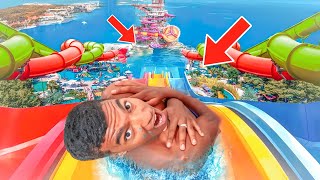 تحدي ركوب أطول زحلقة مائية في العالم أول مرة فحياتي😱 🏖🏄LONGEST WATERSIDE IN THE WORLD [upl. by Montfort]