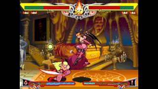 Darkstalkers Resurrection Lilith vs Morrigan [upl. by Anees]