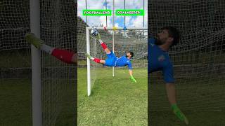 FOOTBALLER VS GOALKEEPER HEIGHT KICK CHALLENGE⚽️🧤challenge football soccer foryou [upl. by Alvera]