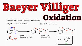 Baeyer Villiger oxidation reaction mechanism Baeyer Villiger Rearrangement reaction [upl. by Lenroc]