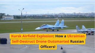 Kursk Airfield Explosion How a Ukrainian SelfDestruct Drone Outsmarted Russian Officers [upl. by Assenev653]