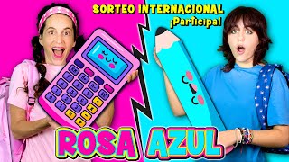 24 HORAS COMPRANDO TODO EL MATERIAL ESCOLAR POR COLORES 🖍📘 SORTEO INTERNACIONAL Haul vuelta al cole [upl. by Anallese]