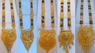 new gold trending mangalsutra designs with weight amp price  gold Bridal mangalsutra designs 2024 [upl. by Koerner]