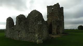 Amazing Norman 12th c Knowlton Church amidst Neolithic earthworks near Cranborne Dorset England [upl. by Ariuqahs82]