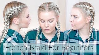 How To French Braid Your Own Hair Step By Step – Hair For Beginners  EverydayHairInspiration [upl. by Grewitz30]