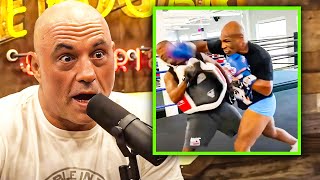 quotHE NEARLY KLLED HIS TRAINERquot Joe Rogan REACTS To Mike Tyson NEW Training Footage At 58Yrs Old [upl. by Antonia]