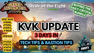 Rise of Kingdoms  KVK STRIFE OF THE EIGHT UPDATE  KINGDOM 1846  TECH TIPS  BASTION TIPS [upl. by Melva610]