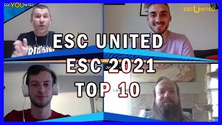 Eurovision 2021 Our Favorites  Top 10 of Team United [upl. by Ulick]