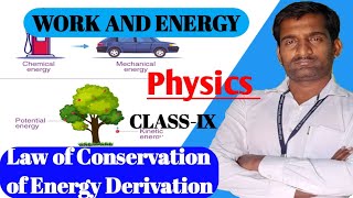 Law of conservation of mechanical energy in case of a freely falling body  Class 9 physics chapter [upl. by Cordi919]