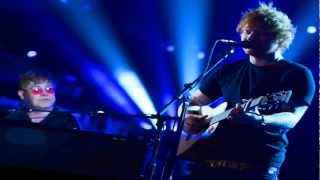 Ed Sheeran The A Team Ft Elton John Live Performance 1080p HD Give Me Love Lego House Music Video [upl. by Nnylylloh]